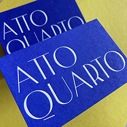 540gsm recycled indigo colorset business cards with white foil print